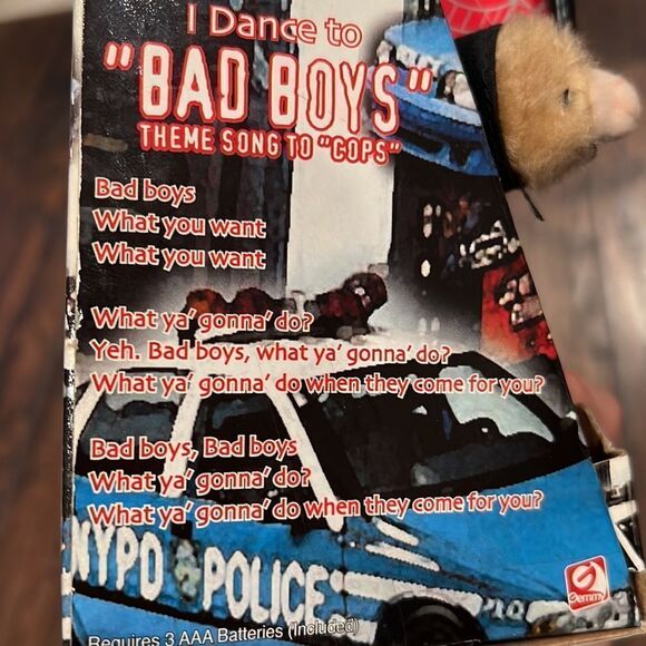 NIB New Gemmy DANCING HAMSTER Sarge Police Bad Boys Song no batteries - Picture 6 of 9